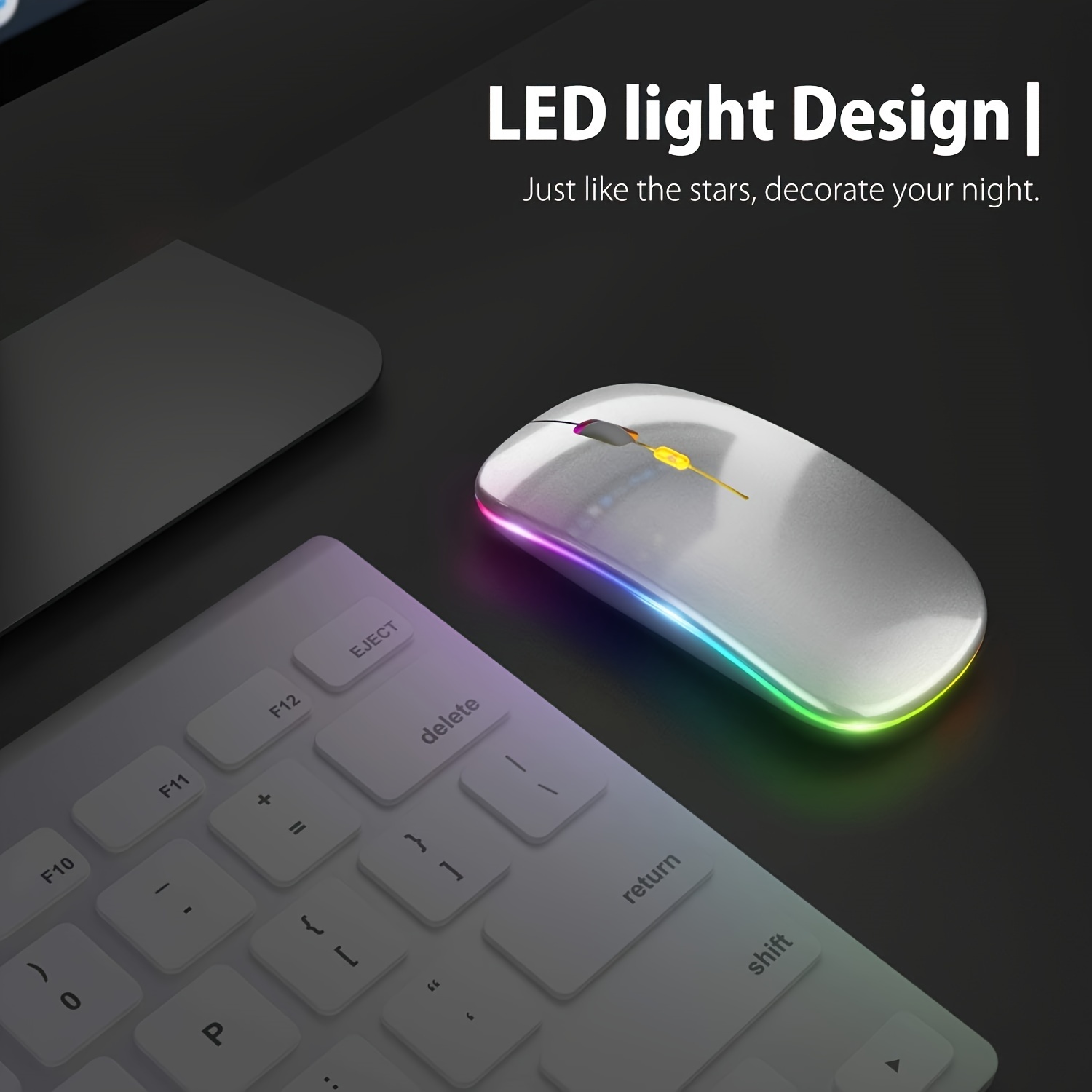 Portable LED souris sans fil PC ordinateur portable 2.4G