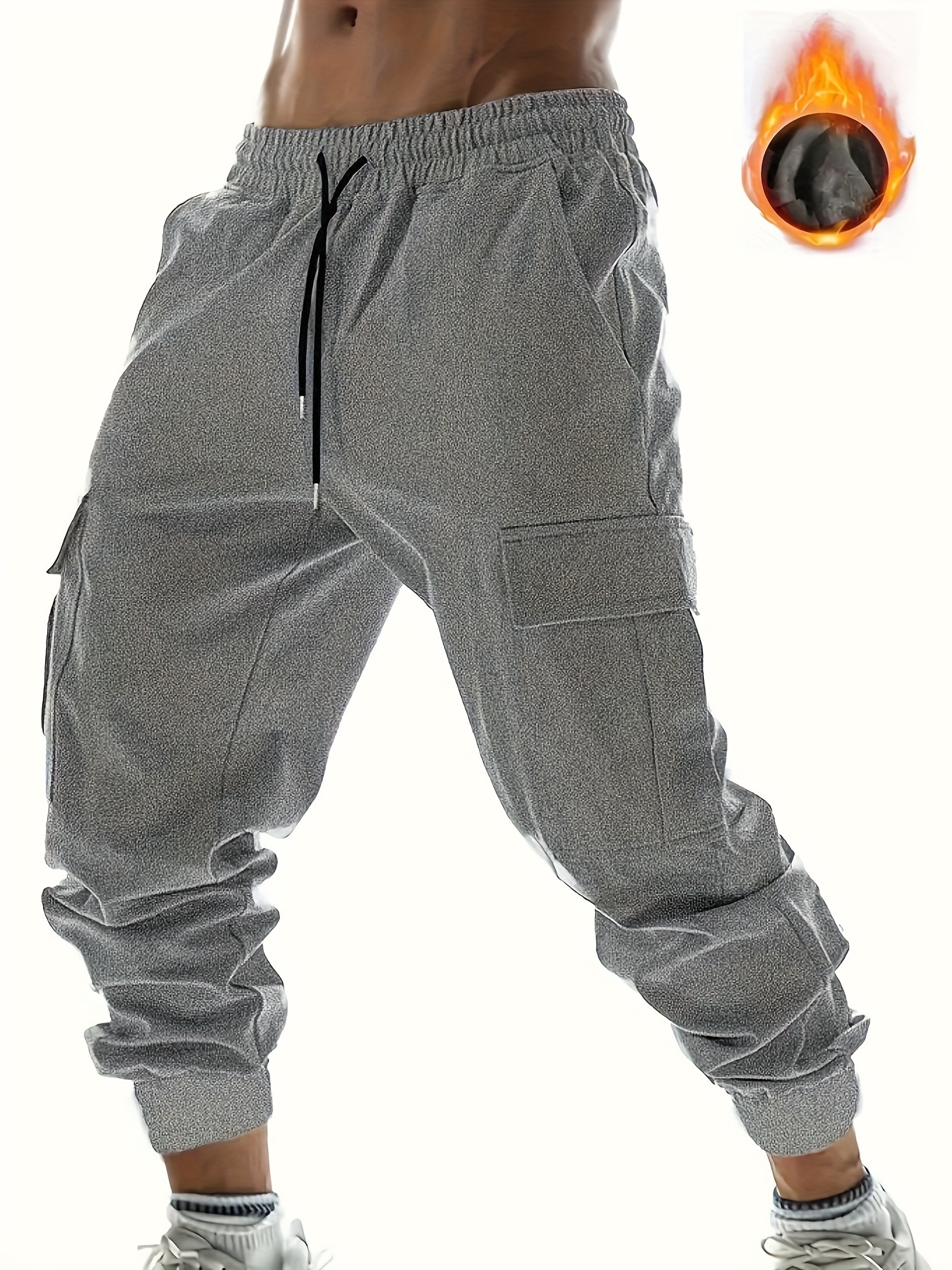 ON SALE!! Men's Tapered Leg Casual Joggers Cargo Pants Baggy