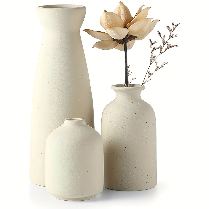 Sullivans Ceramic Vase Set- 3 Small Vases, Rustic Home Décor, Modern  Farmhouses; Ideal Shelf Décor, Table Décor, Bookshelf, Mantle, Multicolored