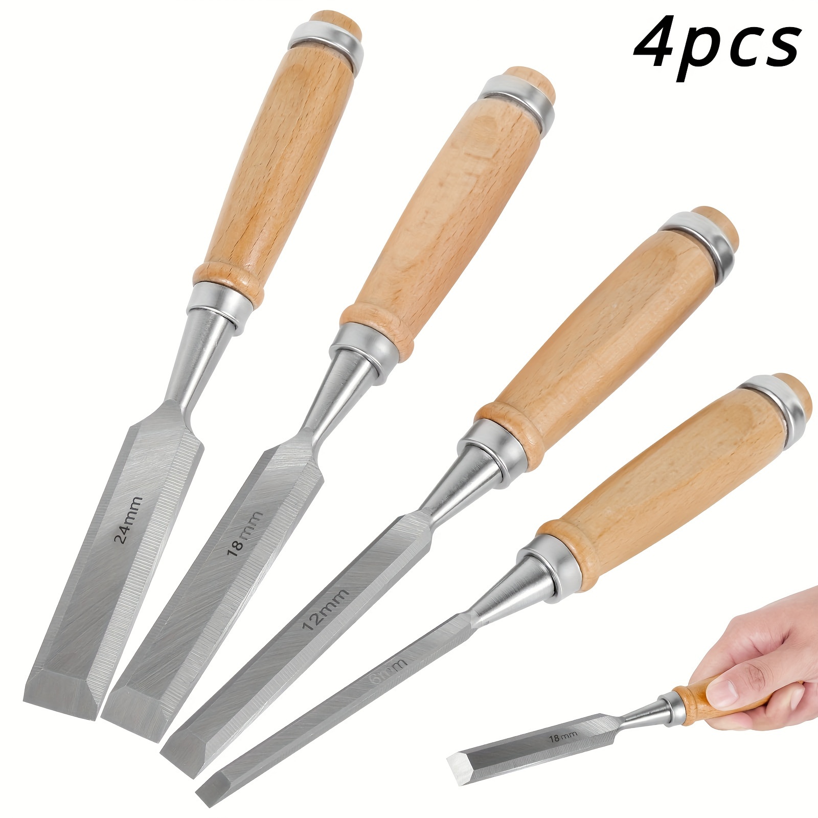 Professional Wood Carving Flat Chisels for Woodworking Basic Sculptural  Carpentry Wooden Cutting Handmade DIY Hand Chisel Tools
