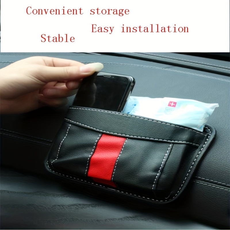 3Pcs Mesh Pockets Seat Side Back Wallet Phone Storage Net Bag