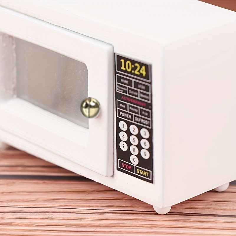 Miniature Dollhouse Kitchen Supplies Microwave Oven - Temu