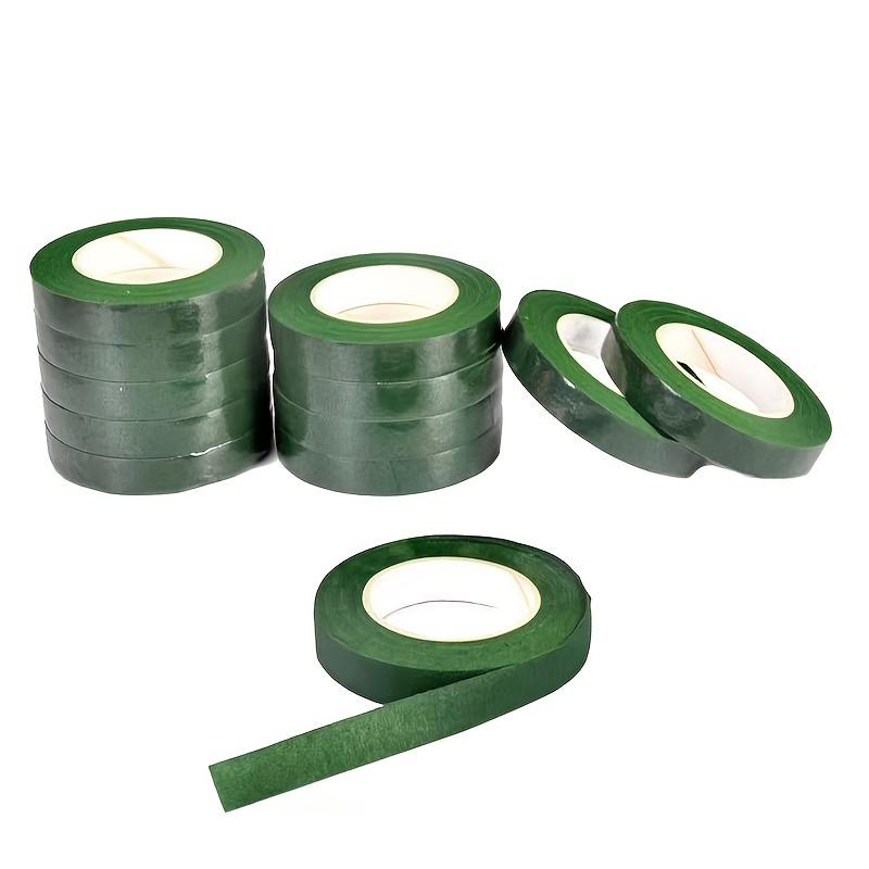 1roll DIY Green Florist Item Adhesive Flower Tape Floral Tape 1062.99inch  Green Tape Wrinkled Paper Tape Production Of Floral Tape