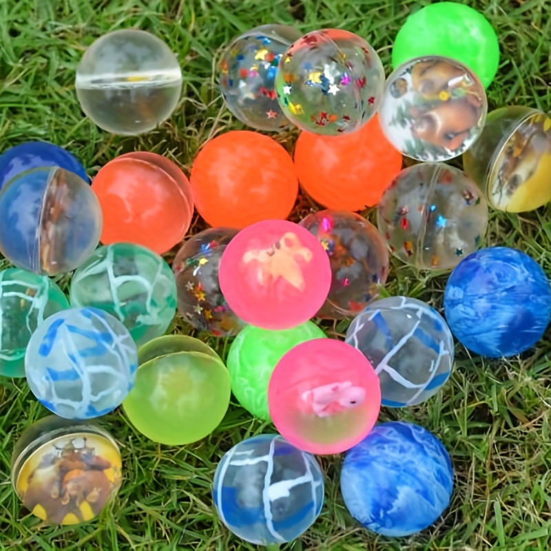 25 Piezas Pequeñas Pelotas Saltarinas Granel Goma Alta - Temu