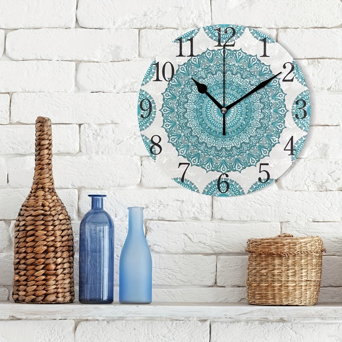 Reloj de pared Vintage para decoración del hogar, relojes redondos