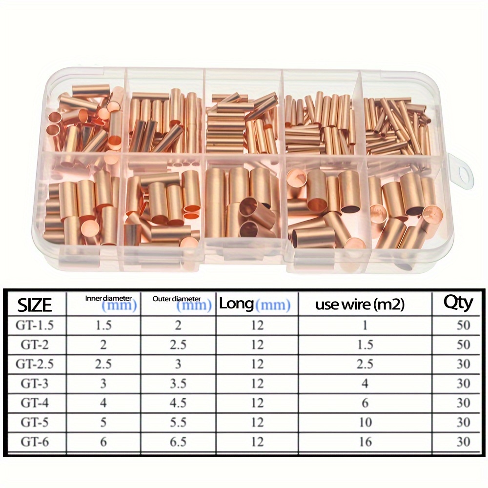 Copper Connecting Pipe Wire Joint Small Copper Tube - Temu