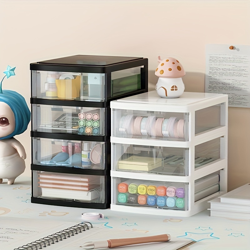 Desktop Storage Box Drawer Type Storage Cabinet Crafts - Temu New