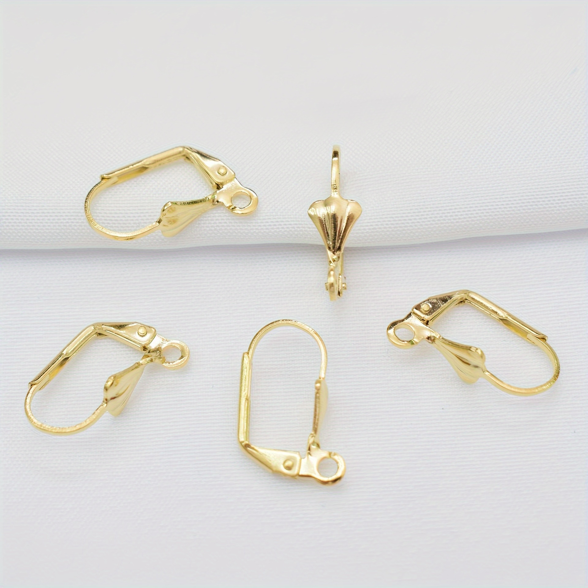 Coppery Golden Silvery Rose Golden Semi circle Earring Hooks