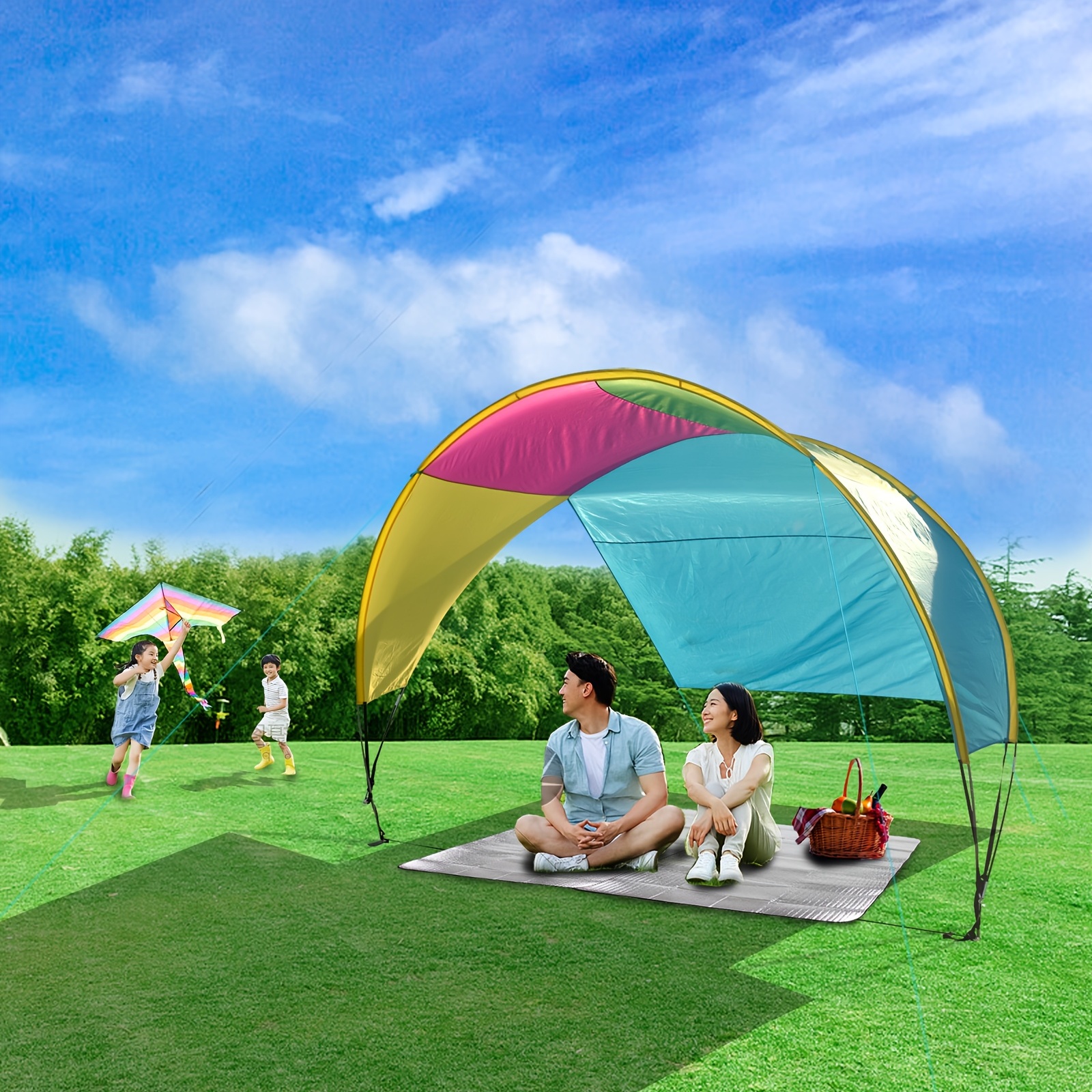 Patented Design Tenda Spiaggia 10,5 X 11,5 Adatta 4-6 Adulti
