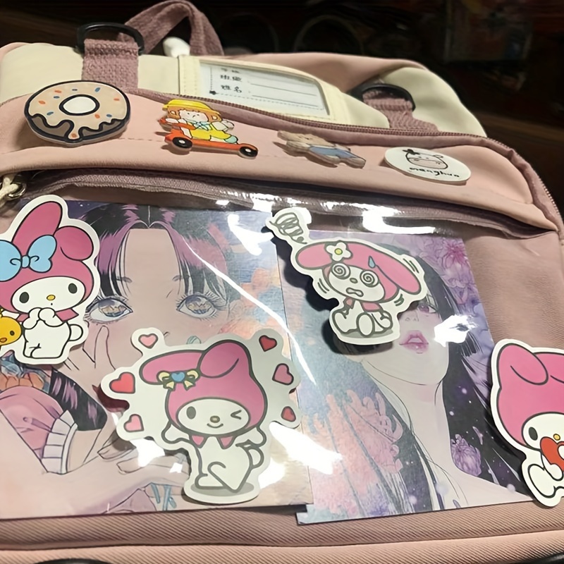 Pegatinas de Hello Kitty Kuromi para álbum de recortes, pegatinas bonitas  de Anime, grafiti, diario, Maleta, teléfono, portátil, decoración, álbum  DIY, 100, 50 Uds.