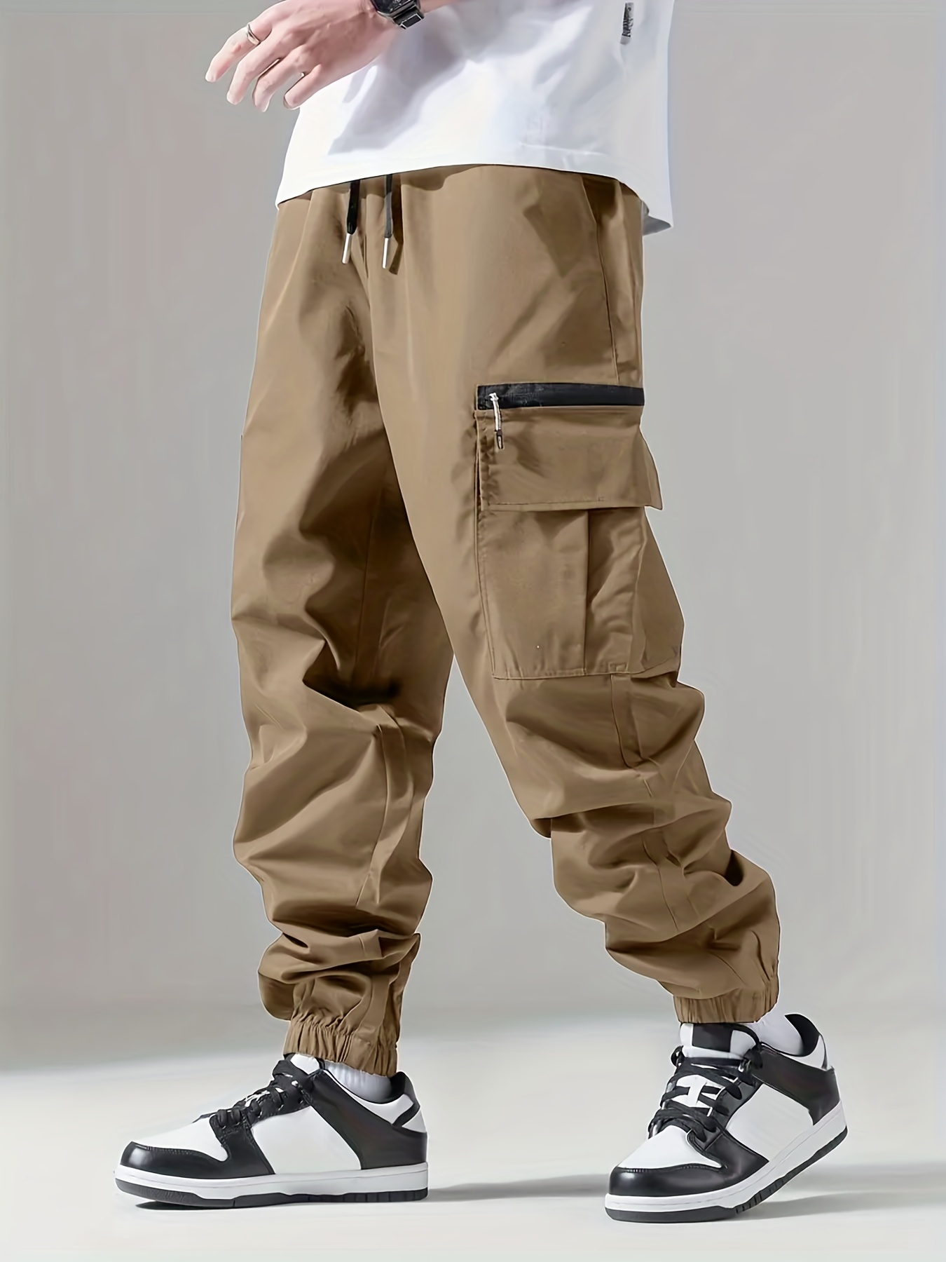 Pantalones Largos Informales Para Hombre Con Diseño De Múltiples Bolsillos, Ropa De Trabajo, Ropa De Montañismo