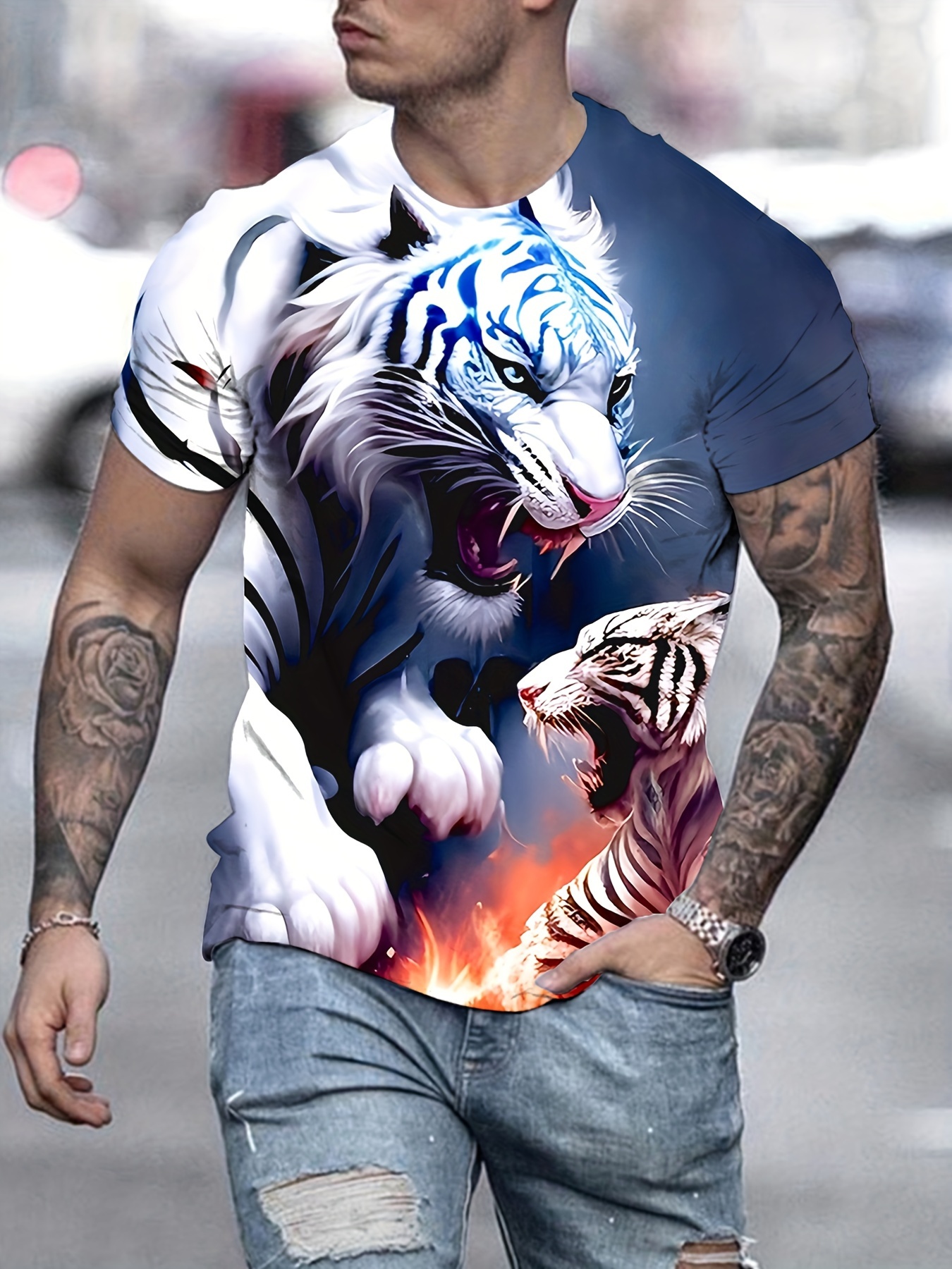 Tiger on sale shirt mens