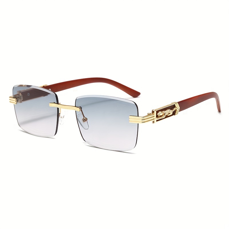 Vintage Sunglasses Edgeless Cut Edge Sunglasses