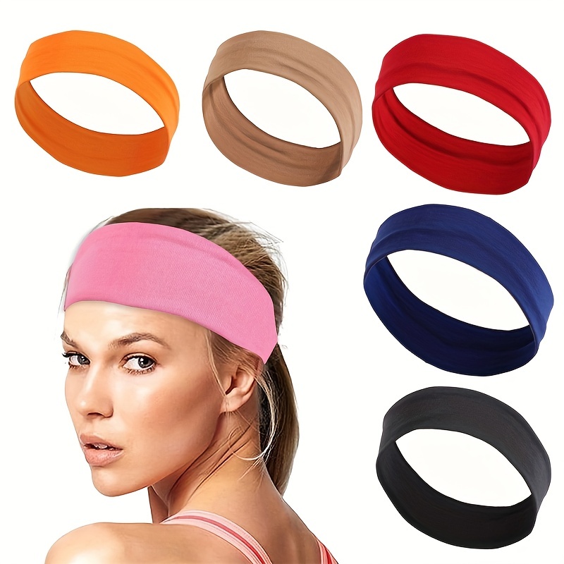 Sports Headband Sweat Absorption Fitness Workout Hairband - Temu