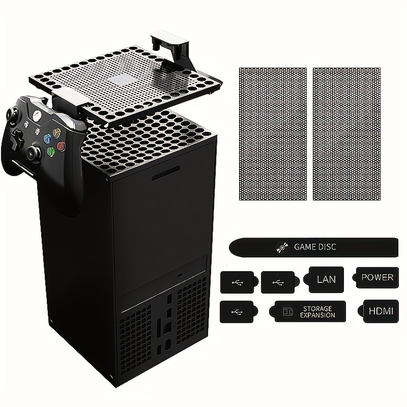 Filtro de polvo para ventilador PS5 con 4 unidades de ventilación  transpirable