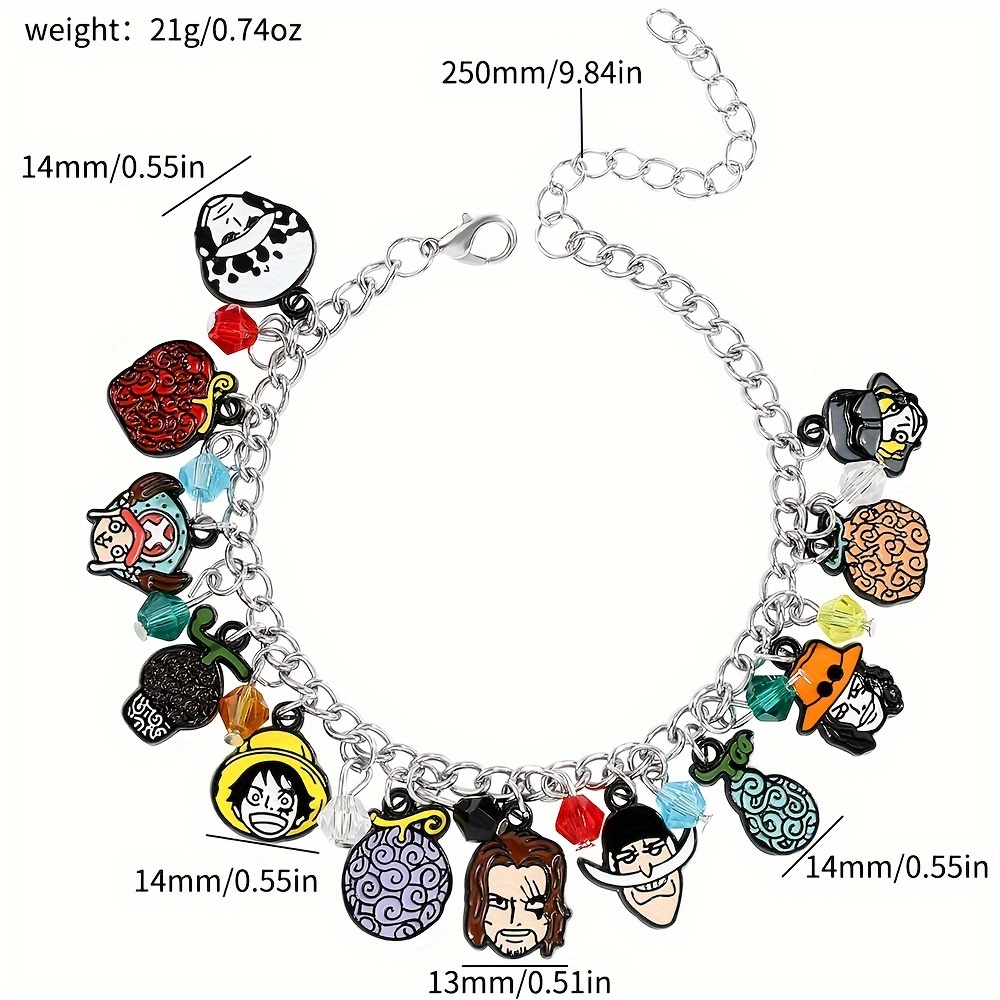 Anime charm bracelet sale