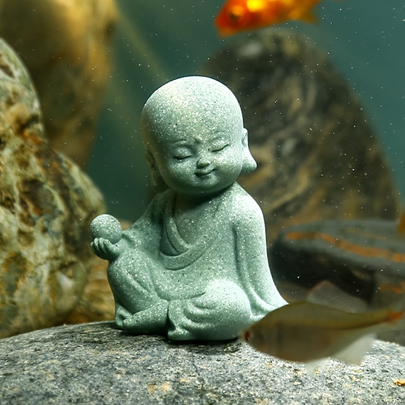 Cute Small Buddha Statue Ceramic Little Cute Buddha Statue - Temu