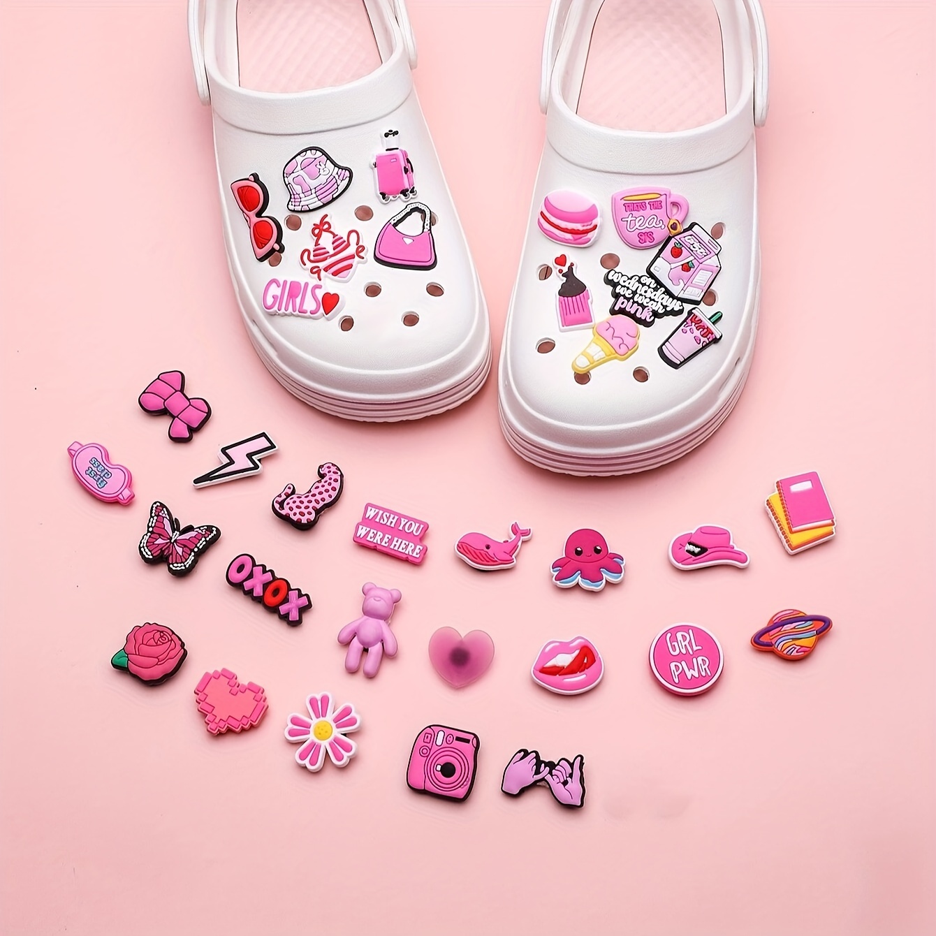 10pcs Serie Zapato Encantos Lindo Patrón Hello Kitty - Temu