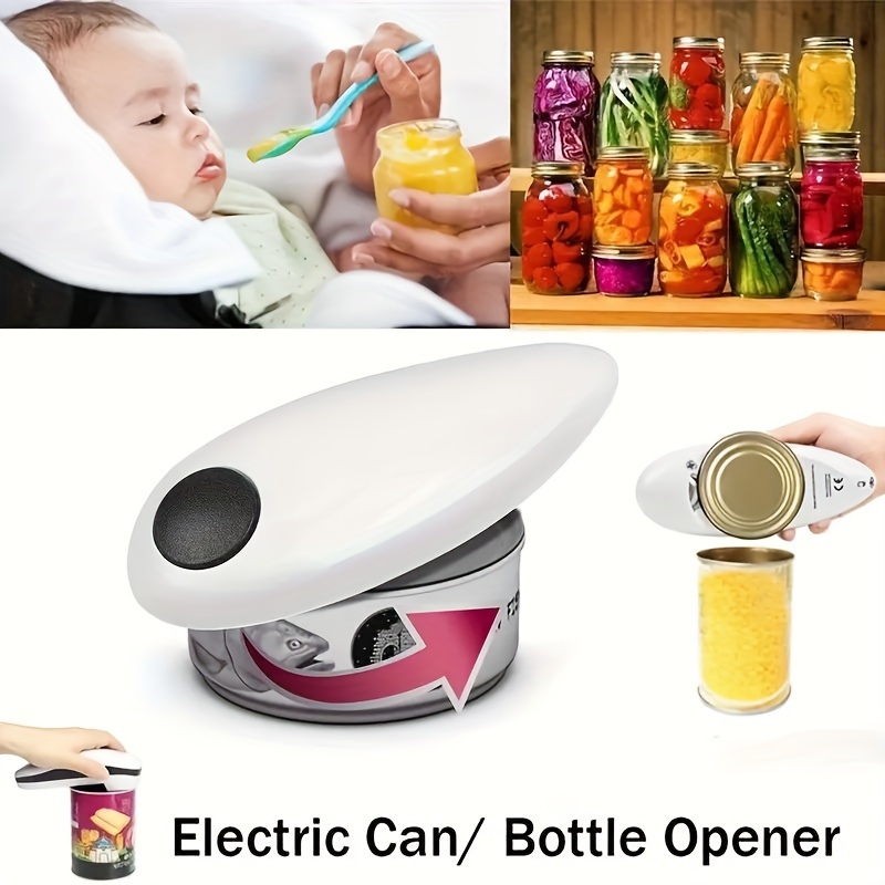 Smooth Edge Electric Can Opener For Easy Opening And Arthritis Relief -  Perfect For Kitchen And Camping - Temu