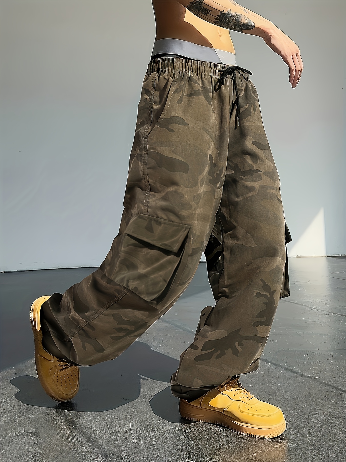 Men's Waterproof Cargo Pants Multi Pockets Active Durable - Temu