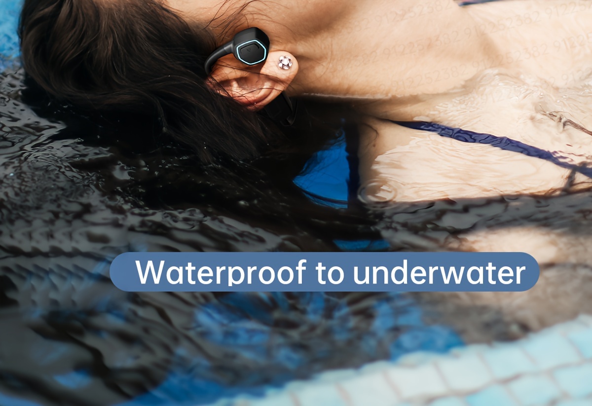 K8 Casque Bluetooth sans fil à conduction osseuse, IPX8, étanche à l'eau,  pour la natation, le fitness en plein air, 16 Go de mémoire, lecteur MP3  (Gris) : : High-Tech
