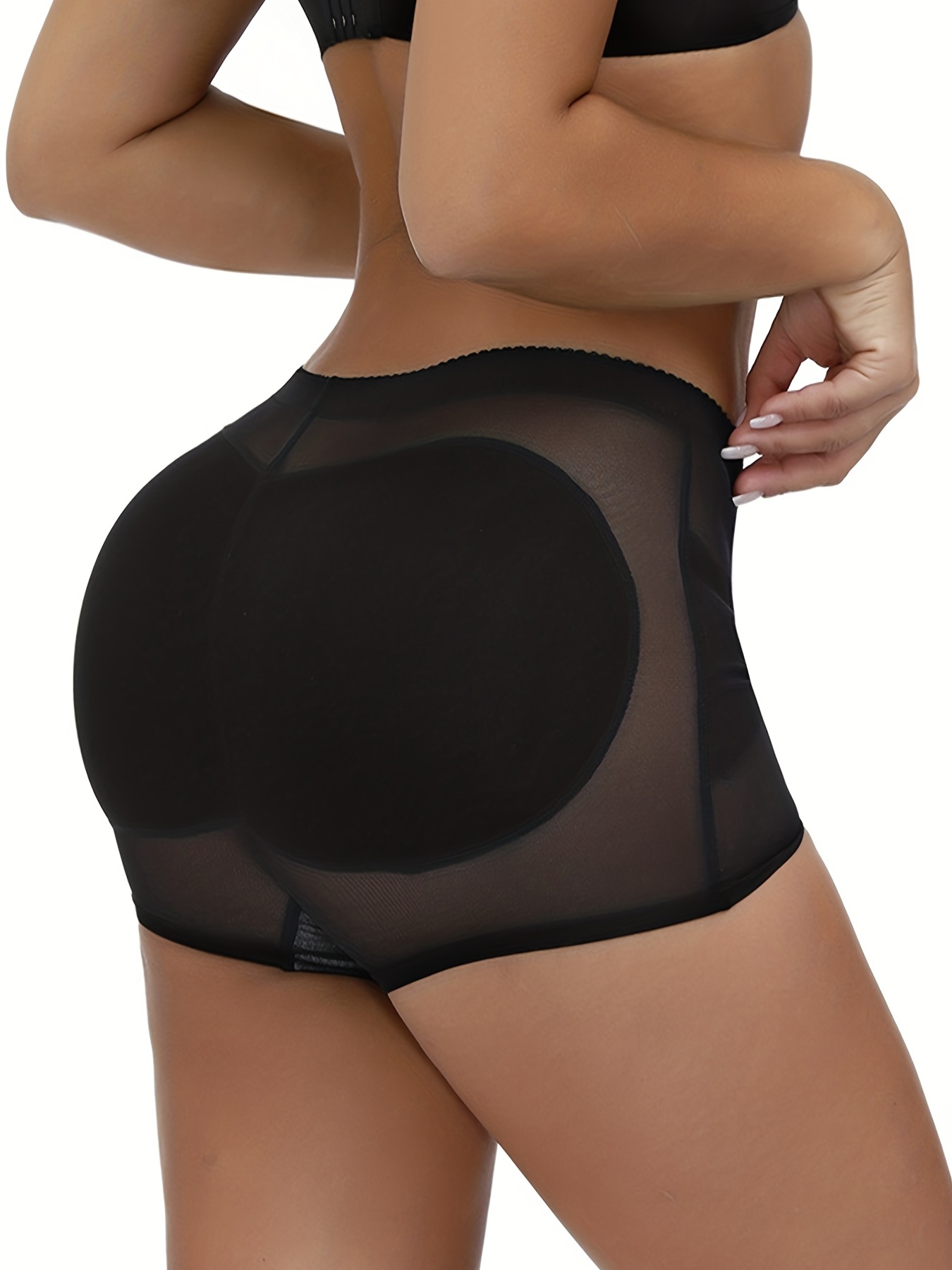 Solid Padded Shaping Panties Tummy Control Butt Lifting - Temu Canada