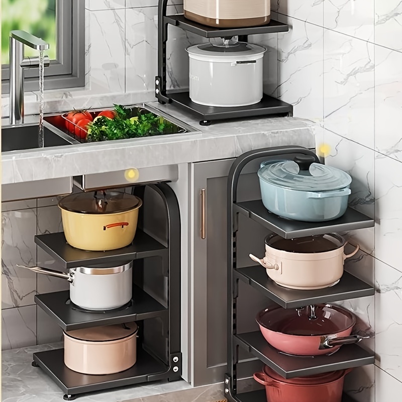 Kitchen Cabinet Layered Storage Rack