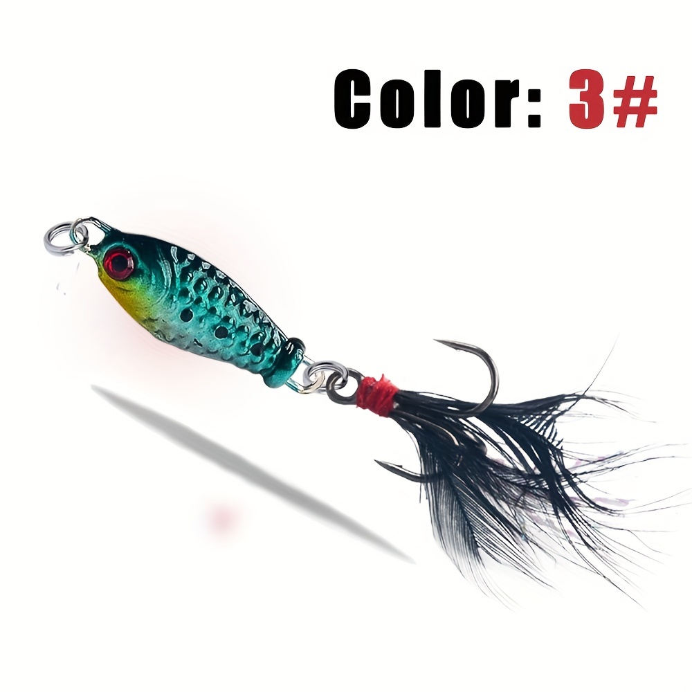 Long Casting Jig With Feathered Treble Hook Ideal For - Temu