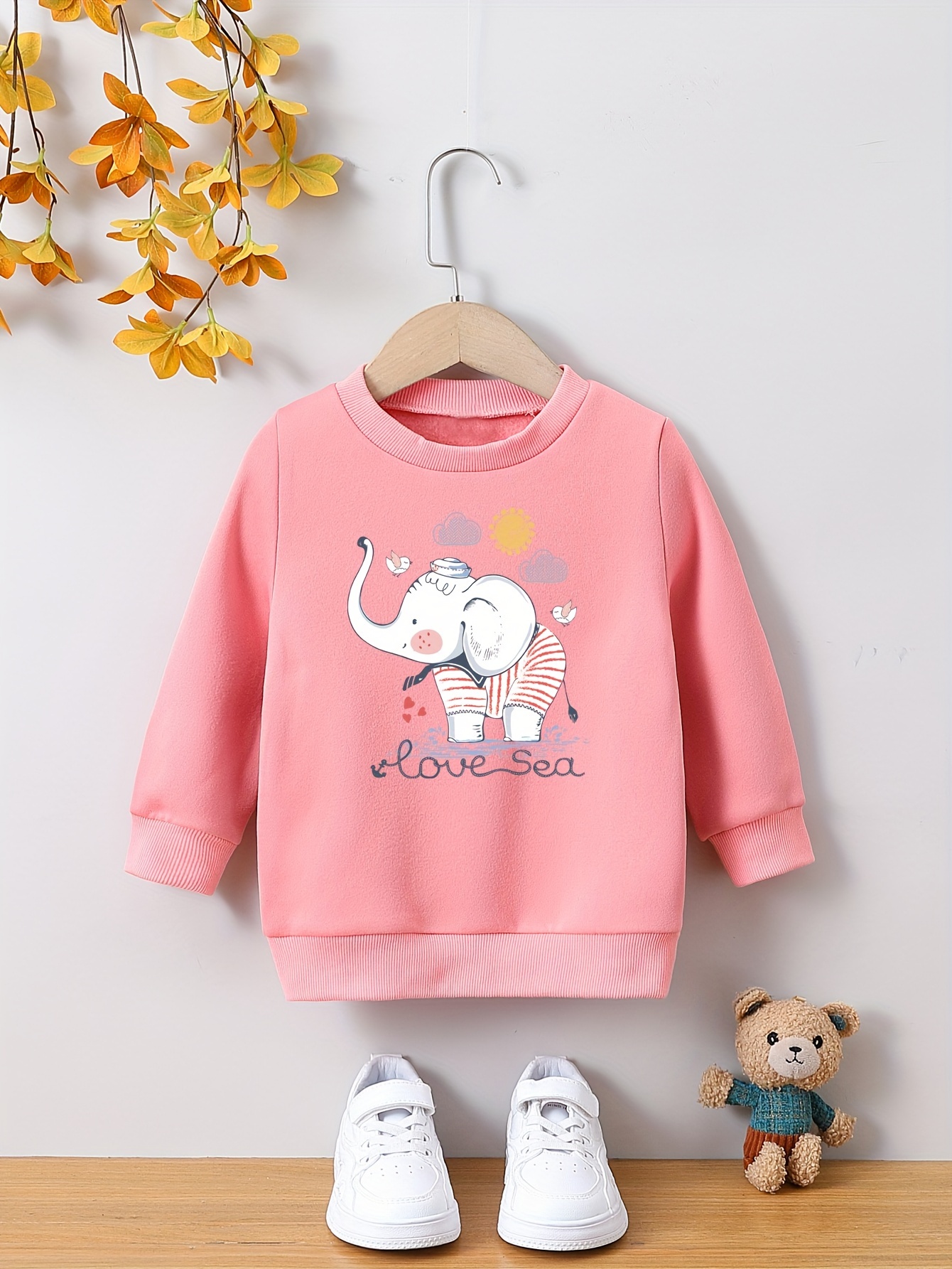 Toddler Girls Pullover Sweatshirt Cartoon Print Everyday - Temu United ...