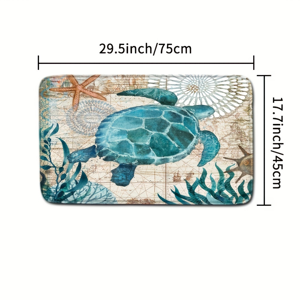 Shower Curtain Sea Turtle Waterproof Blanket 12 Hooks - Temu