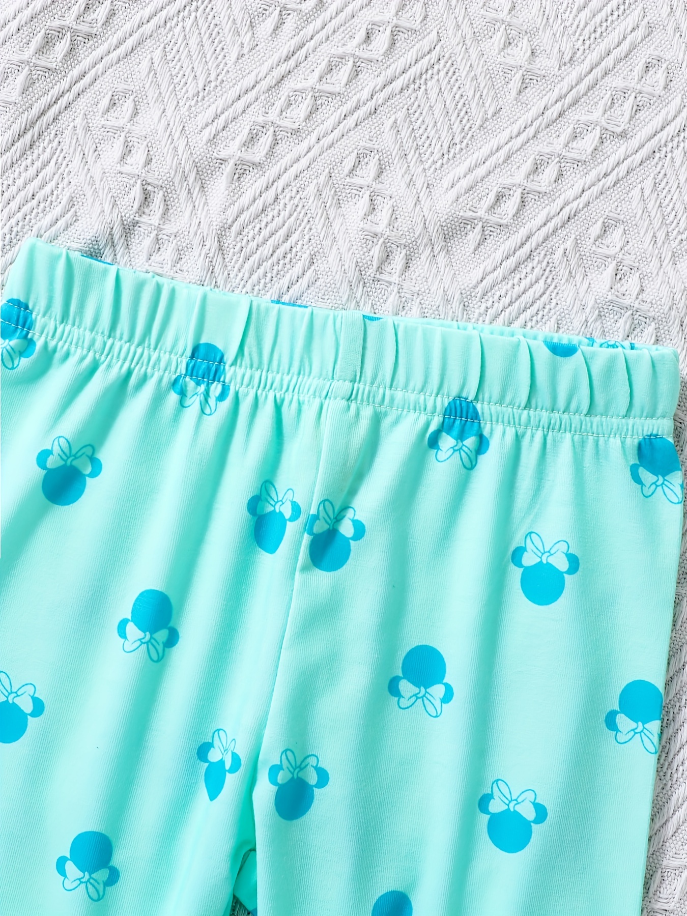 Kid Girl's Bow Graphic Cropped Leggings