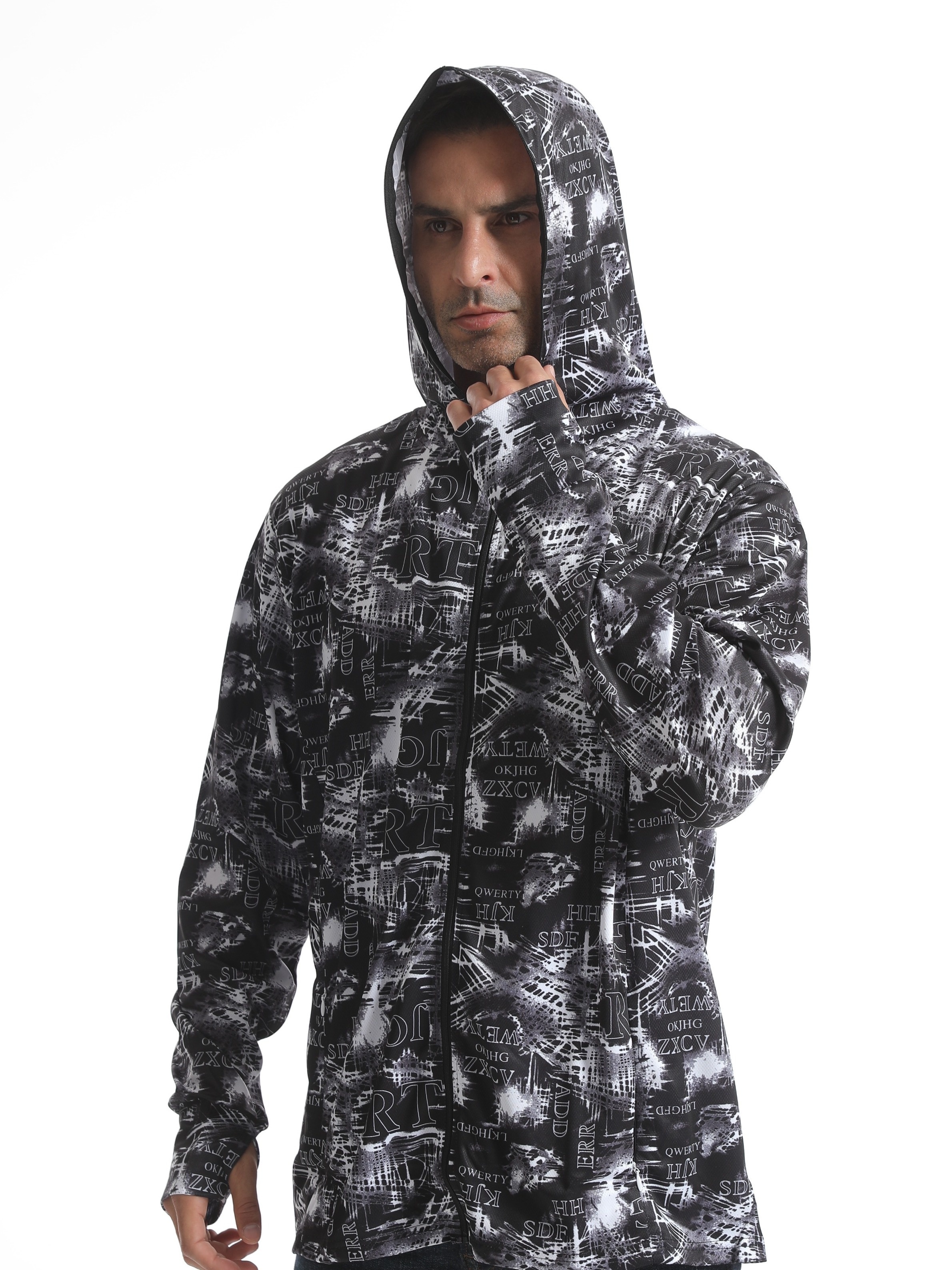 Sweat capuche top camouflage homme