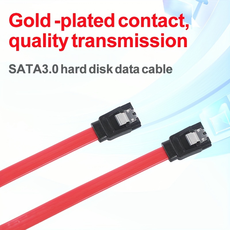 SATA Cables III, SSD Data Cable 6.0 Gbps and Power Splitter 4 Pin to Dual  15 Hard Drive Connection Compatible 