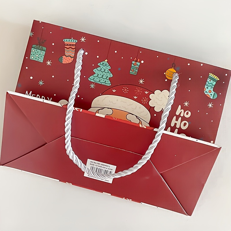 Santa's Bag Red Gift Bag & Tissue Paper Storage Box