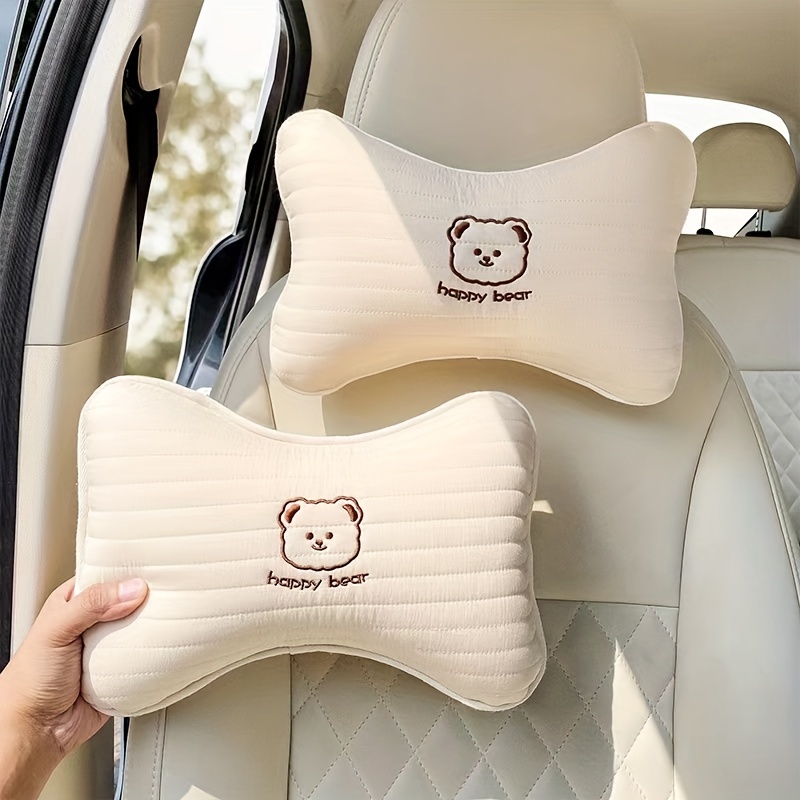 Happy date 1 Set Memory Foam Car Neck Pillow+Lumbar Support Pillow