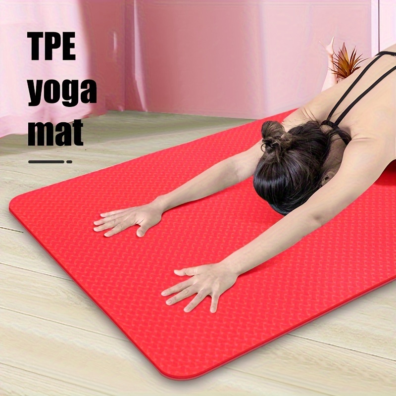 Tapete Yoga Tpe Ensanchado Fitness Antideslizante Grueso - Temu