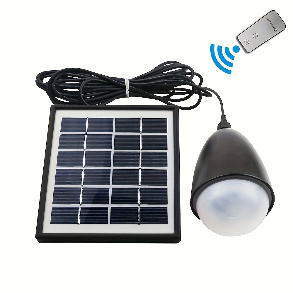 Solar Light Bulb For Chicken Coop Led USB Remote Timer Sensor Powered  Heater Emergency Rechargeable Storage Shed Camping Lamp