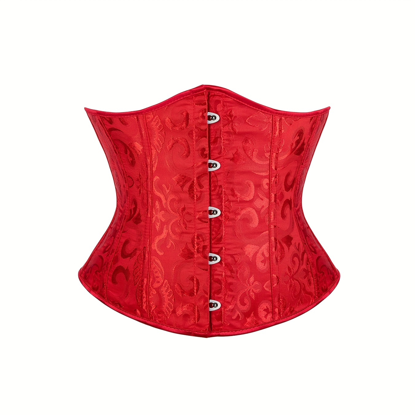 Red Strapless Corset Deep V Tummy Control Lace Body Shaper - Temu