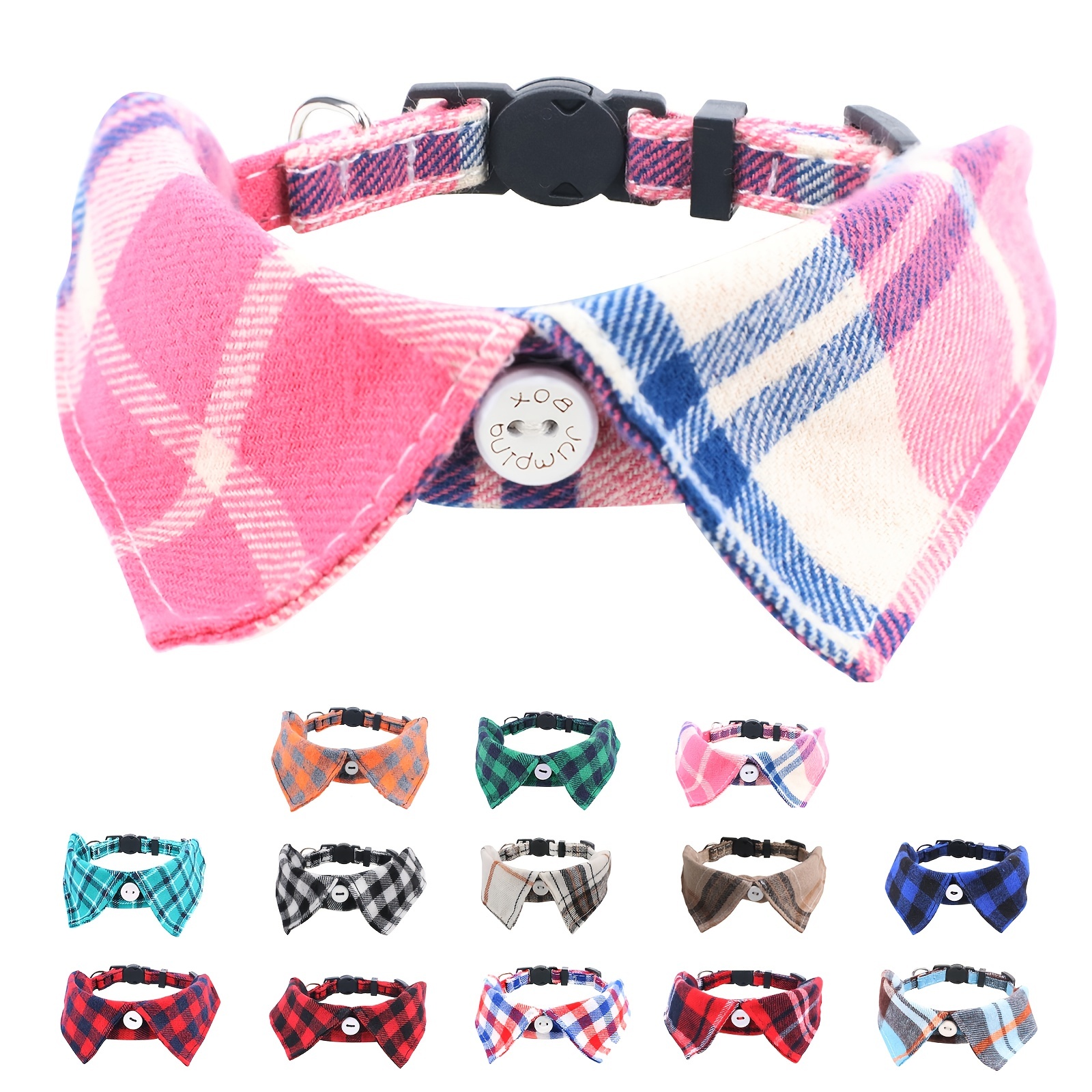 Girl Dog Collars Floral Female Dog Collars with Flower Bow Tie Dog Collar  for Cute Girl Female Cats Dogs Spring Summer Season Dog Collars for Small