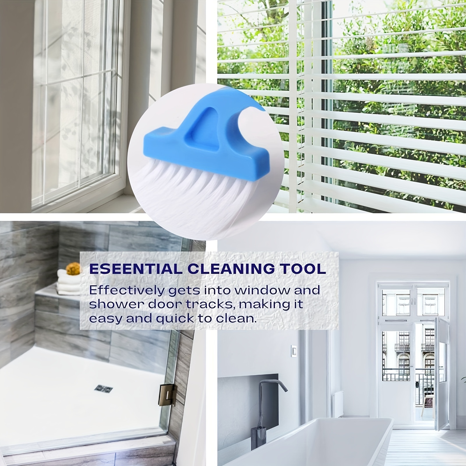 Deep Cleaning Brush For Kitchen, Windows, And More - Small Details Scrub  Brush For Crevices And Grooves - Efficient Household Cleaning Tool - Temu
