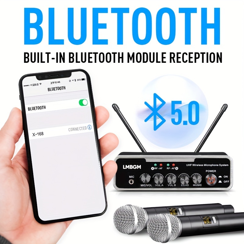 Karaoke Microphone Bluetooth Wireless Portable Home Singing