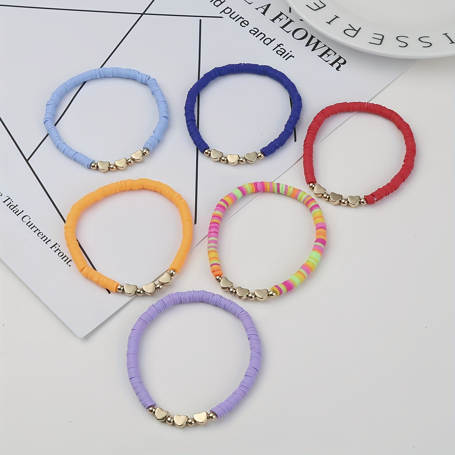 Bohemian 12pcs/set Rope Bracelet Colorful Evil Eye Heart Charm