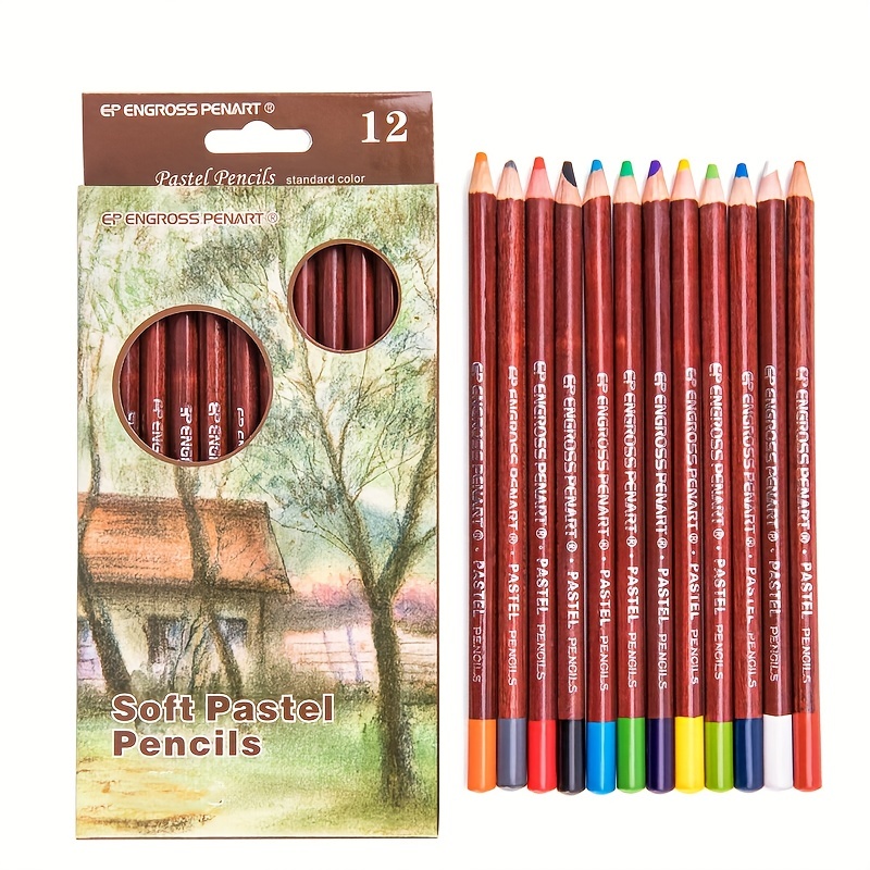 Seami Art 12 Colors Professional Soft Pastel Pencils For Studnets Artists  Painting Art Suppliers Stationery