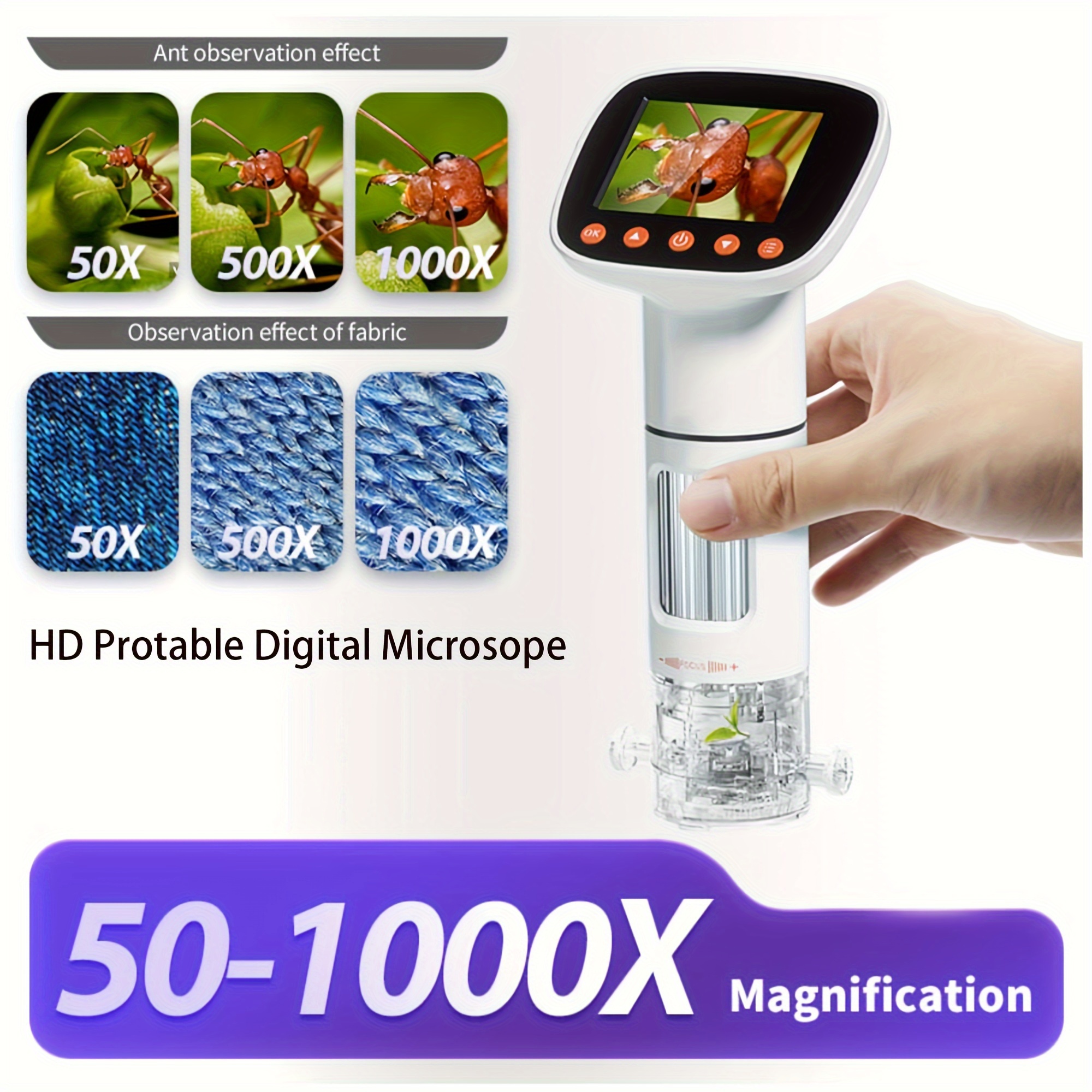 Mini Microscope numérique USB 50-1000X