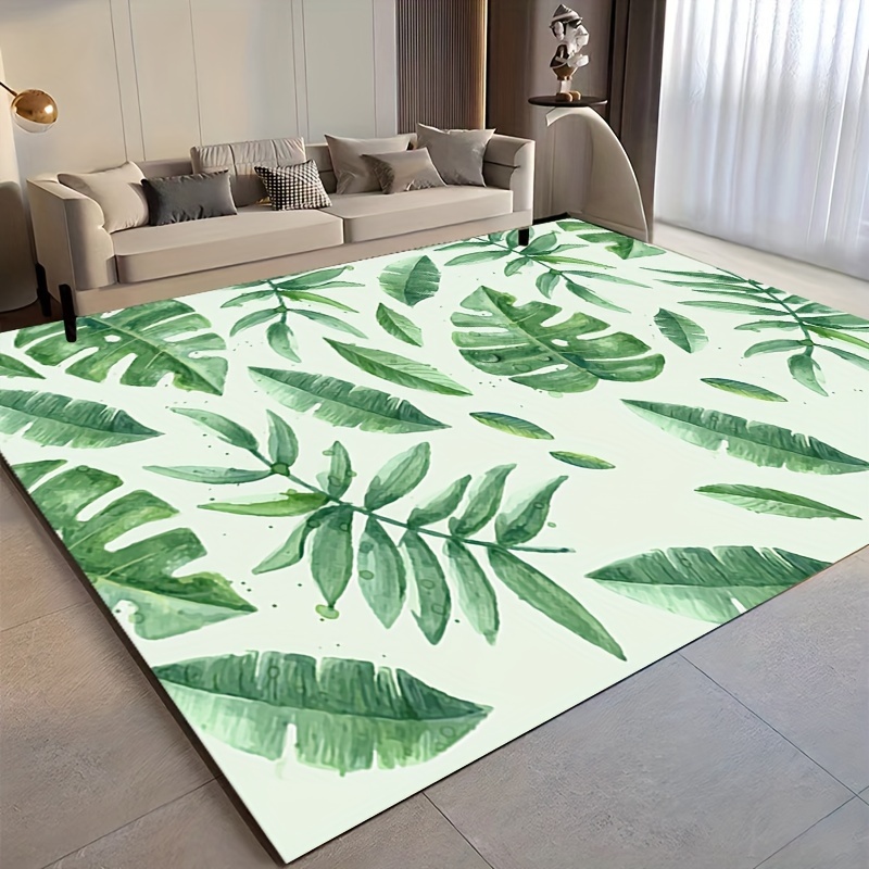 Tropics Palm Leaves Pattern Welcome Door Rug, Dirt Resistant Home Living  Room Entry Decorative Carpet, Indoor Outdoor Entrance Mat, Absorbent Bath  Mat, Suitable For Living Room Bedroom Bathroom Kitchen Balcony Patio Carpet  