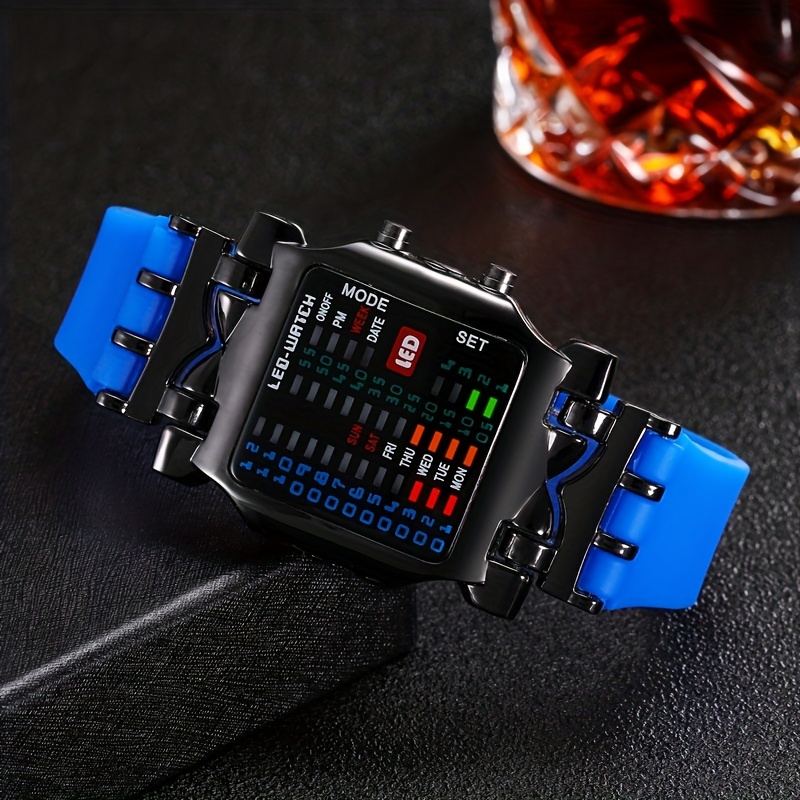 New Two Digit Led Watch Fashion Creative Crab Mens Electronic