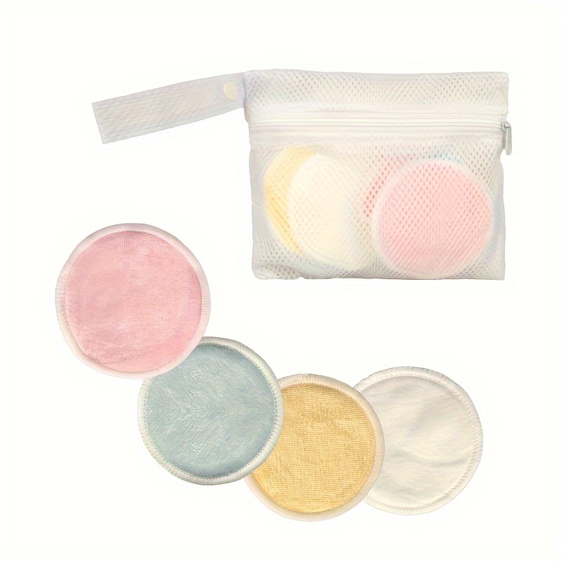 80pcs Round Makeup Remover Pads Makeup Cotton Pads Cleansing Towel Wipes  Face Facial Clean Skin Care Wash Pads