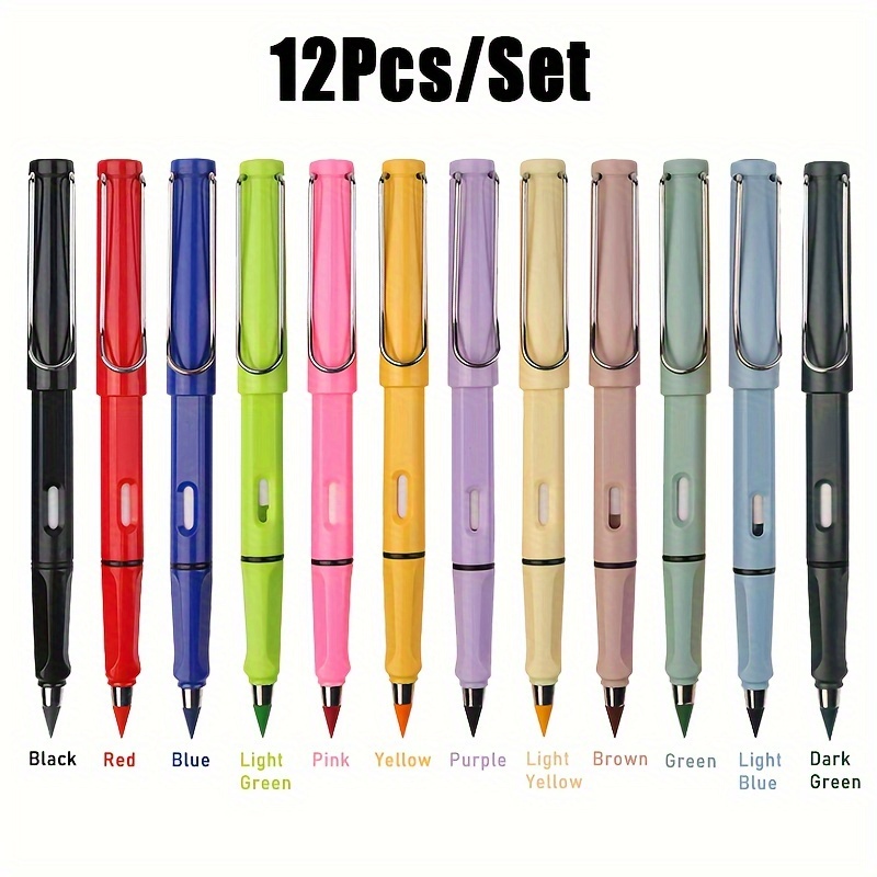 84本/セット 12本色鉛筆 +  72本色鉛筆、無料削り、消去可能、永遠の鉛筆、初心者向けの色鉛筆、スケッチHb書き込み鉛筆、色芯付きの非毒性の黒と白のモノクロ鉛筆、0.5 Mm