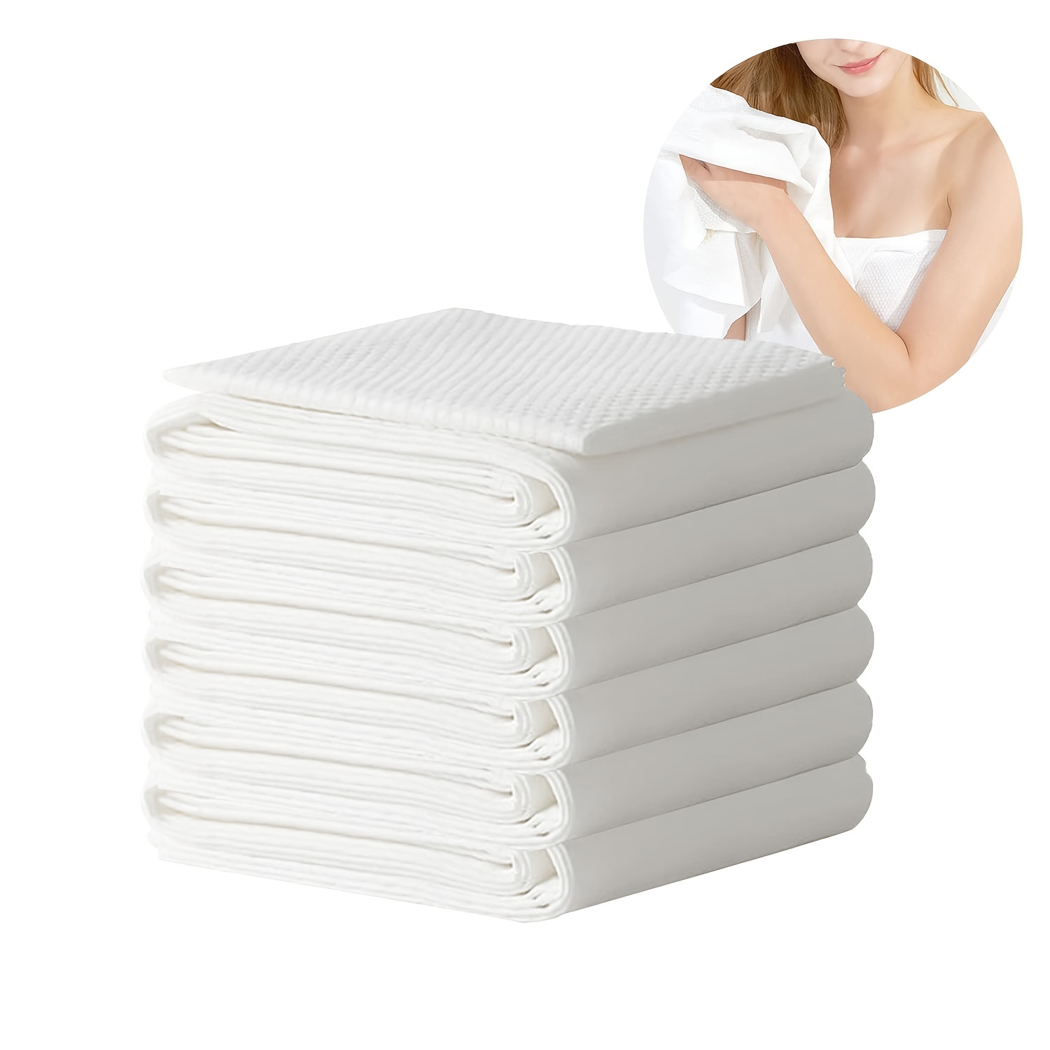 Large Disposable Bath Towels For Camping, Gym, Barber, And More -  Individually Packed And Absorbent - Temu