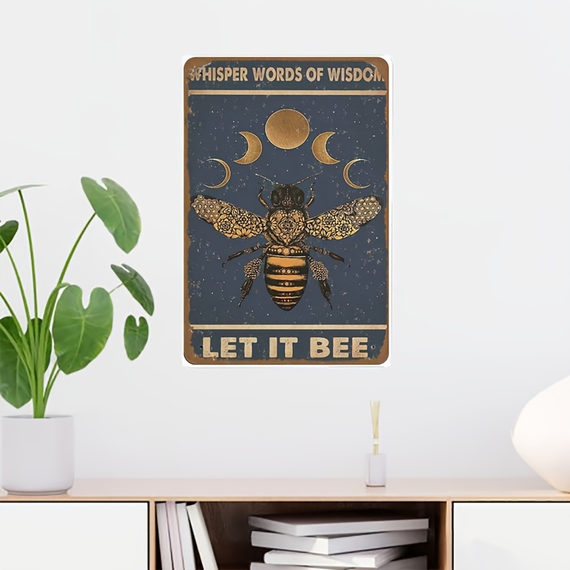 1pc Bee Garden Decor Bee Hive Rules Sign For Home Honey Bee Decorations  Hive Rules Signs Bumble Metal Tin Signs Bees Kitchen Wall Decor Outdoor  Beehive Decoration Bee Hive Classroom Decor 12x8